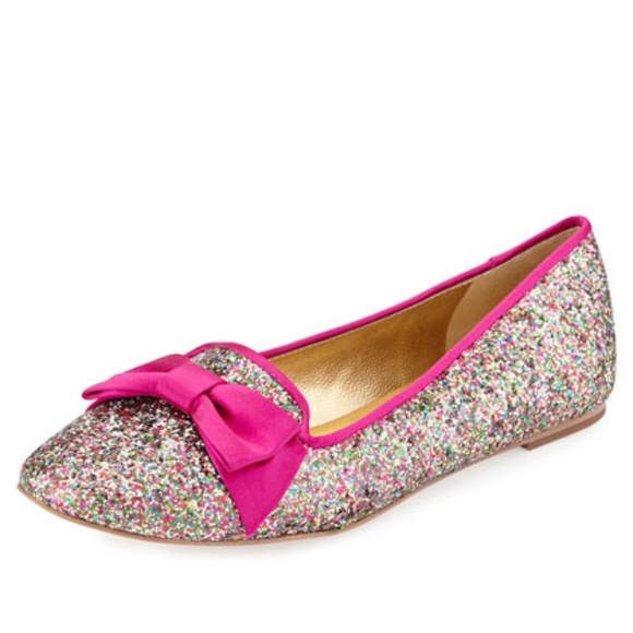 kate spade glitter flats
